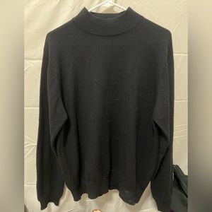 Charter Club 100% CASHMERE mock neck sweater {L}